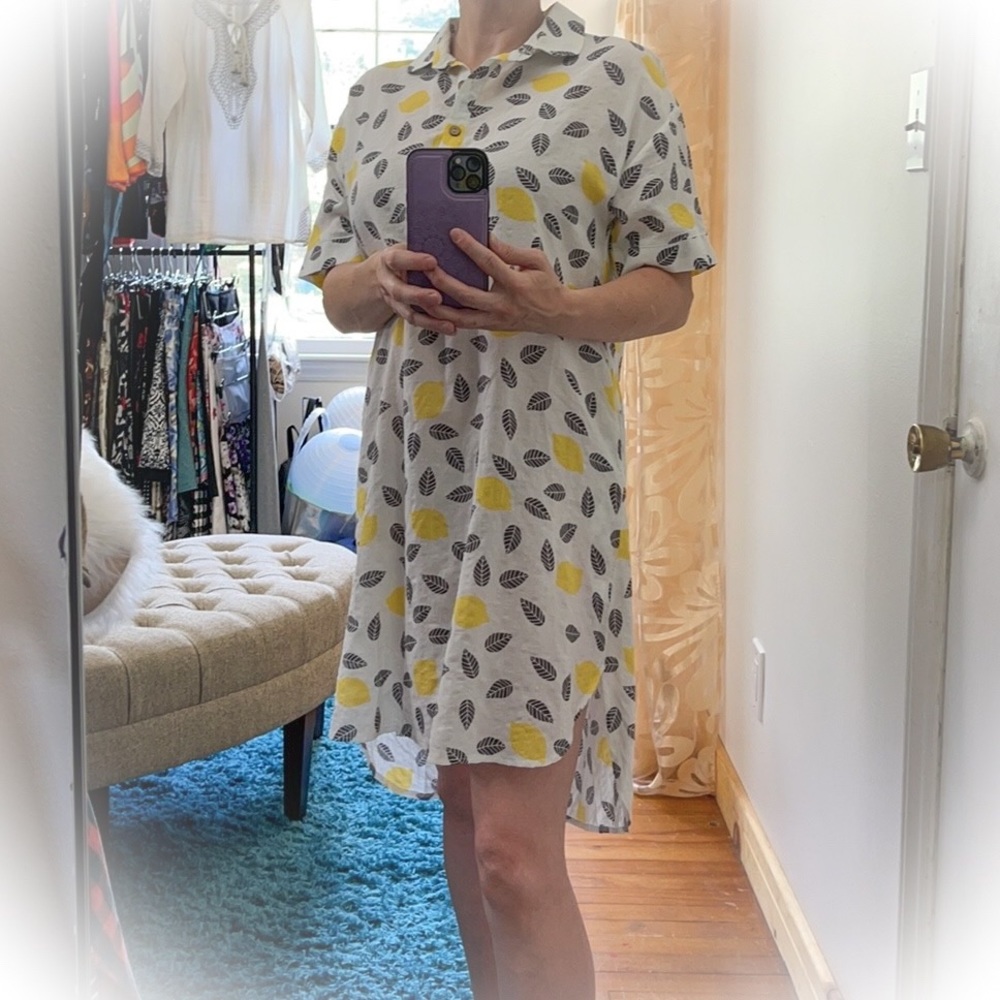 💕Amato Rizzo Cotton / Hemp Summer Dress w Pockets